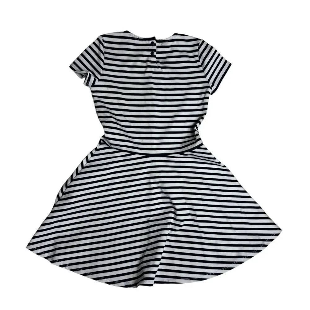 Tommy Hilfiger Essential Blue and White Stripe Skater Dress Girls Size 12 NWT